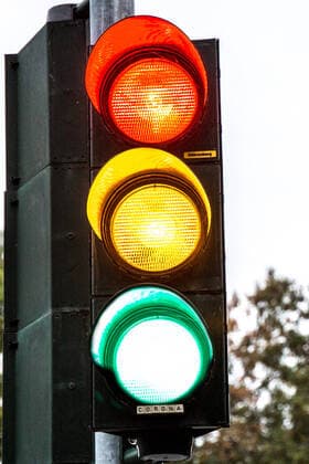 Bamberg, Germany 19 October 2020 19 10 2020 A traffic light is on red, yellow, green green with Corona lettering, feature symbol symbol photo characteristic detail Bavaria Copyright: xFotostandx xK.xSchmittx