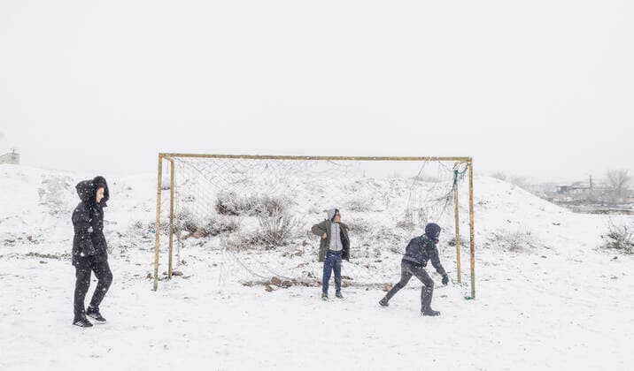 January 7, 2021, Madrid, Spain: Snowy on January 7 in sector 6 of CaoÂ±ada Real where they have been without electricity in their homes for more than 4 months. La CaoÂ±ada Real is a shanty town in the outskirts of Madrid, in sectors V and VI that are the most punished, for more than 4 months without electricity, facing very complicated weather situations such as the storm Filomena. Madrid Spain - ZUMAd159 20210107_zia_d159_036 Copyright: xIndirax