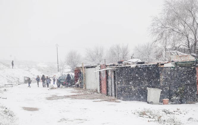 January 7, 2021, Madrid, Spain: Snowy on January 7 in sector 6 of CaoÂ±ada Real where they have been without electricity in their homes for more than 4 months. La CaoÂ±ada Real is a shanty town in the outskirts of Madrid, in sectors V and VI that are the most punished, for more than 4 months without electricity, facing very complicated weather situations such as the storm Filomena. Madrid Spain - ZUMAd159 20210107_zia_d159_041 Copyright: xIndirax