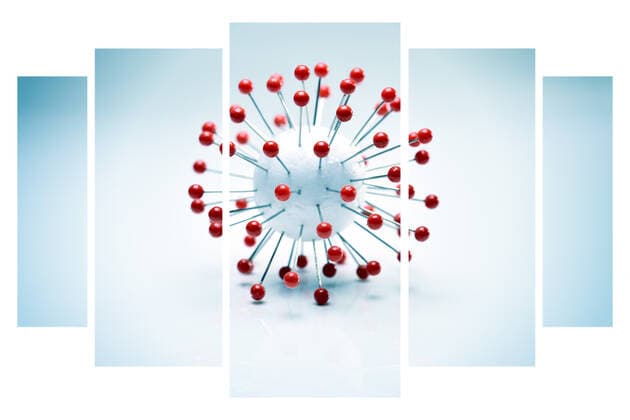 Coronavirus model ** NUR FUER REDAKTIONELLE ZWECKE ** EDITORIAL USE ONLY **
