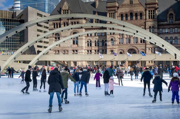 Skating rink in front of City Hall, Toronto, Ontario  acp132758 ElenaxKorchenko