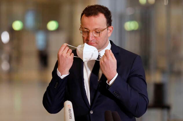 Jens Spahn during a press statement at the 204 session of the German Bundestag in the Reichstag building Berlin, 14 01 2021 Foto:xC.xHardtx xFuturexImage