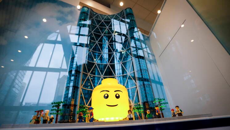 January 18, 2021, Calgary, ab, Canada: A Lego sculpture of The Bow building by artist Roy Nelson is unveiled in Calgary, Alta., Monday, Jan. 18, 2021. The Lego sculpture, consisting of over 8,500 pieces, will be permanently installed in the lobby of The Bow. Calgary Canada - ZUMAc35_ 20210118_zaf_c35_023 Copyright: xJeffxMcintoshx