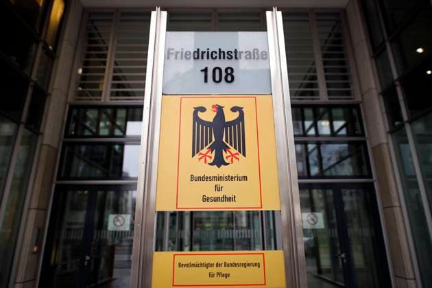 Der Eingang des Bundesmininsterium für Gesundheit in der Friedrichstraße. (Themenbild, Symbolbild) Berlin, 20.01.2021 *** The entrance of the Federal Ministry of Health in Friedrichstraße Theme image, symbolic image Berlin, 20 01 2021 Foto:xC.xHardtx xFuturexImage