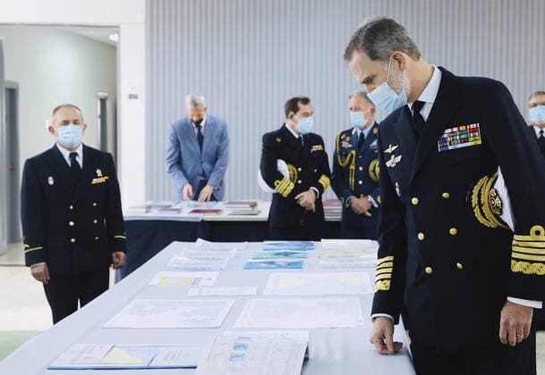 Bilder des Jahres 2021, Entertainment 01 Januar Entertainment Themen der Woche KW03 News Bilder des Tages 21-01-2021 Cadiz King Felipe visited the Hydrographic Institute of the Navy in Cadiz, Andalusia, Spain.  Copyright: xPPEx