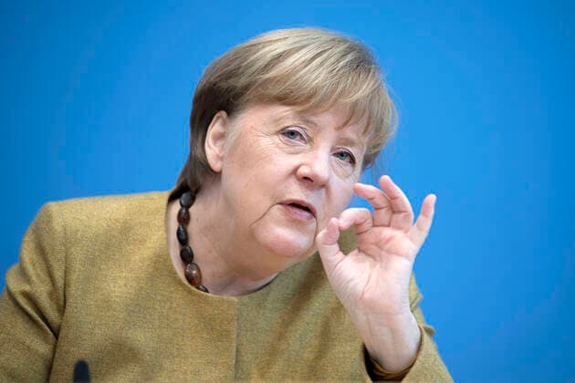 Bilder des Jahres 2021, News 01 Januar News Themen der Woche KW03 News Bilder des Tages Angela Merkel - Coronavirus DEU, Deutschland, Germany, Berlin, 21.01.2021 Bundeskanzlerin Angela Merkel waehrend der Bundespressekonferenz zum Thema Situation Covid-19 bzw Coronavirus in Berlin. Chancellor Angela Merkel during a press call at the Federal Press Conference Bundespressekonferenz concerning the Covid-19 situation of the spread of novel coronavirus in Berlin, Germany. The number of people infected with the novel coronavirus in Germany is continuing to rise in Germany. *** Angela Merkel Coronavirus DEU, Deutschland, Germany, Berlin, 21 01 2021 Chancellor Angela Merkel during a press call at the Federal Press Conference Federal Press Conference concerning the Covid 19 situation of the spread of novel coronavirus in Berlin, Germa