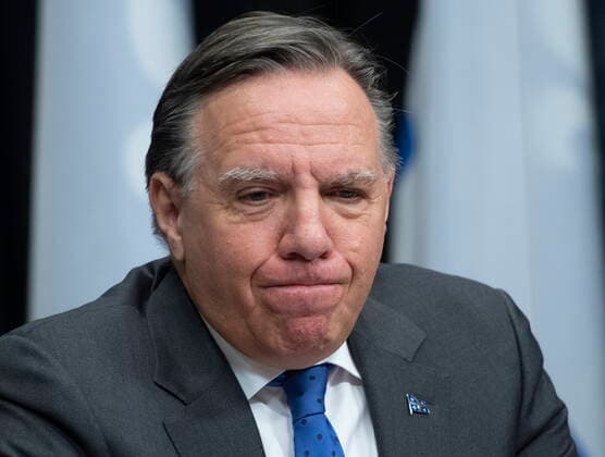 January 21, 2021, Quebec, PQ, Canada: Quebec Premier Francois Legault pauses as he speaks during a news conference on the COVID-19 pandemic, Thursday, January 21, 2021 at the legislature in Quebec City. Quebec Canada  - ZUMAc35_ 20210121_zaf_c35_039 Copyright: xJacquesxBoissinotx