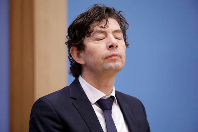 Prof Christian Drosten, Director Institute for Virology, Charite Berlin, PK on The Corona Situation in Lockdown, DEU, Berlin, 22 01 2021