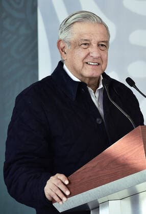 (210125) -- MEXICO CITY, Jan. 25, 2021 () -- Mexico s President Andres Manuel Lopez Obrador speaks at the inauguration of National Guard s facilities in San Luis Potosi, Mexico on Jan. 24, 2021. Mexico s President Andres Manuel Lopez Obrador announced Sunday on Twitter that he has tested positive for COVID-19. () MEXICO-PRESIDENT-COVID-19-POSITIVE Xinhua 