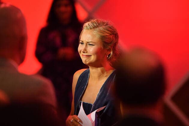 2021 AUSTRALIAN OF THE YEAR AWARDS, 2021 Australian of the Year winner Grace Tame during the 2021 Australian of the Year Awards at the National Arboretum in Canberra, Monday, January 25, 2021. ( NO ARCHIVING, EDITORIAL USE ONLY, NO USE IN BOOKS WITHOUT CONSENT CANBERRA ACT AUSTRALIA  Copyright: xMICKxTSIKASx 20210125001515990743