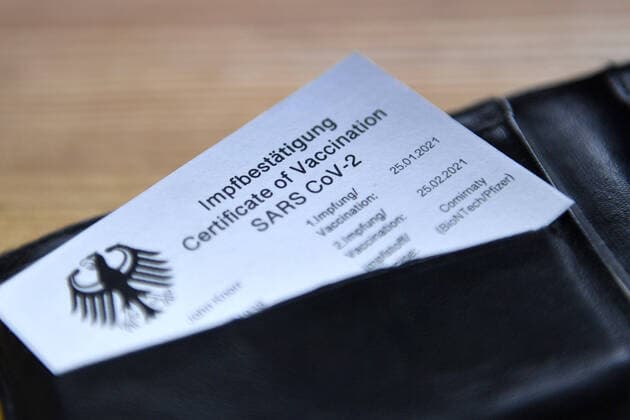 Theme Picture Symbol Photo Digital Vaccination Card,Vaccination Certificate,Plastic Card,Check Card Stuck in a Wallet