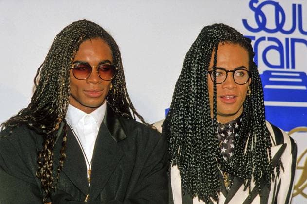 Milli Vanilli - Fabrice Morvan And Rob Pilatus At The Soul Train Awards March 14, 1990. Copyright: xRalphxDominguez MediaPunchx