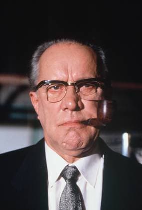 Schauspieler Heinz Baumann als Wehner am Set das Doku Drama Wehner – die unerzählte Geschichte am 27.09.1992 *** Actor Heinz Baumann as Wehner on the set of the docu-drama Wehner - the untold story on 27 09 1992