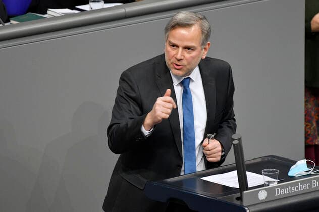 Leif-Erik Holm in der 206. Sitzung des Deutschen Bundestages im Reichstagsgebäude. Berlin, 28.01.2021 *** Leif Erik Holm at the 206 session of the German Bundestag in the Reichstag building Berlin, 28 01 2021 Foto:xF.xKernx xFuturexImage
