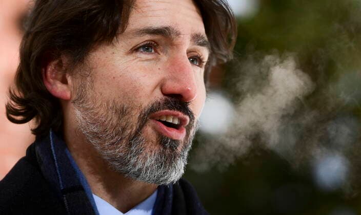 News Bilder des Tages January 29, 2021, Ottawa, on, Canada: Prime Minister Justin Trudeau holds a press conference at Rideau Cottage in Ottawa on Friday, Jan. 29, 2021., to provide an update on the COVID-19 pandemic. Ottawa Canada  - ZUMAc35_ 20210129_zaf_c35_037 Copyright: xSeanxKilpatrickx
