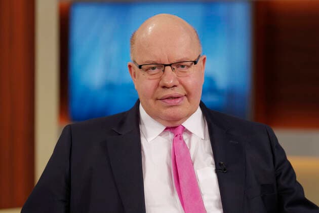 Peter Altmaier 2021 01 31, Berlin, Peter Altmaier CDU , Federal Minister for Economic Affairs and Energy, guest at Anne Will in the First German Television Topic of the political talk round of the ARD institutions One year Corona Pandemic Time for new perspectives