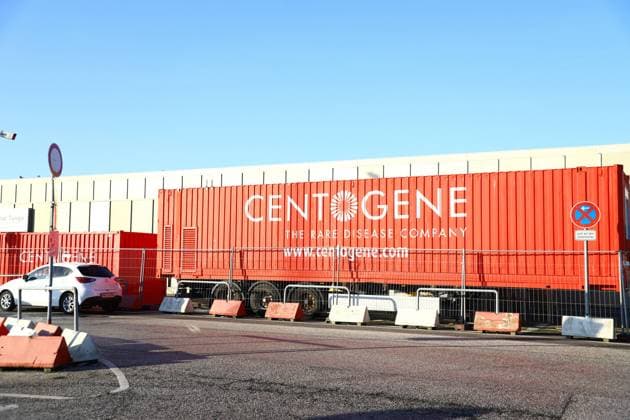 Covid 19 Test Center Centogene Hamburg Helmut Schmidt Airport Hamburg Germany Copyright: xLobeca RalfxHomburgx