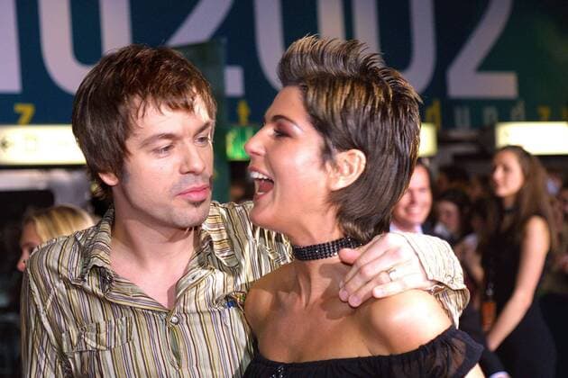 Echo 2002 Copyright IMAGO Herrmann Theme Award ceremony of the German Record Prize Echo 2002 in the ICC Berlin Arrival of the stars on the Red Carpet with Michael Mittermeier with wife Copyright: xEventpressxHerrmannx