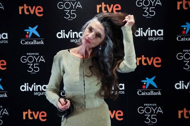 Spanish actress Angela Molina poses for the photographers during a press conference held at Academy of Motion Picture Arts and Sciences headquarters in Madrid, Spain, 08 February 2021. Molina will receive the Goya Honorary Award during the Goya Awarding Ceremony that will be held in Malaga next 06 March. Spanish actress Angela Molina is awarded Honorary Goya Award !ACHTUNG: NUR REDAKTIONELLE NUTZUNG!  Copyright: xDavidxFernandezx GRAF4159 20210208-637483817480185736