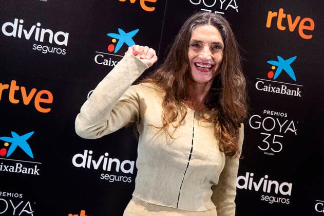 Angela Molina at a photocall on the occasion of the awarding of the Honorary Goya at the upcoming 35 Goya Awards Premios Goya 2021 at the Academia de las Artes y las Ciencias Cinematograficas Madrid, 08 02 2021 Angela Molina  Foto:xDyDxFotografosx xFuturexImage