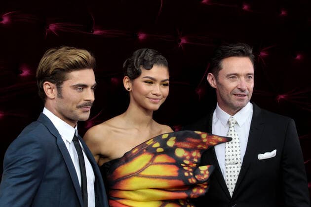 THE GREATEST SHOWMAN PREMIERE, (left-right) Zac Efron, Zendaya, and Hugh Jackman arrive at the Australian premiere of The Greatest Showman at The Star, Sydney, Wednesday, December 20, 2017 ( NO ARCHIVING, EDITORIAL USE ONLY, NO USE IN BOOKS WITHOUT CONSENT Sydney NSW Australia  Copyright: xBenxRushtonx 20171220001328119469