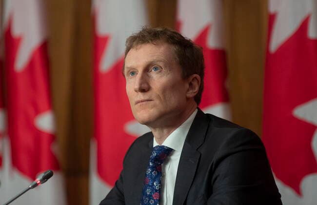 February 10, 2021, Ottawa, on, Canada: Indigenous Services Minister Marc Miller pauses before responding to a question during a news conference Wednesday, February 10, 2021 in Ottawa. Ottawa Canada  - ZUMAc35_ 20210210_zaf_c35_002 Copyright: xAdrianxWyldx