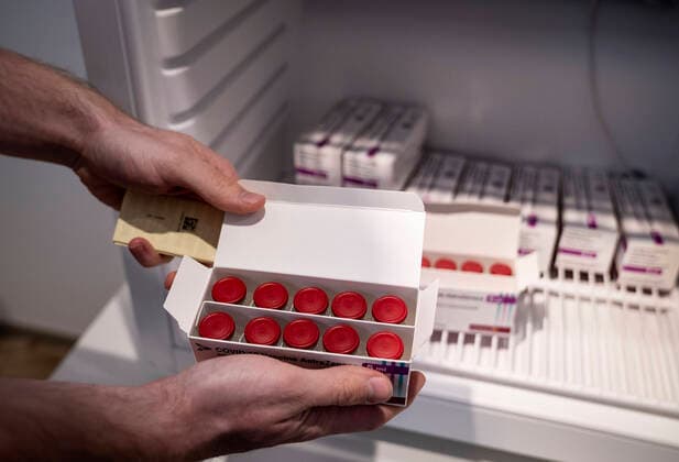 AstraZeneca vaccine in Bella Center, Thursday 11 February 2021, Copenhagen Denmark  Copyright: Ritzau Scanpix LiselottexSabroex cop106 spdk20210211-164727-L