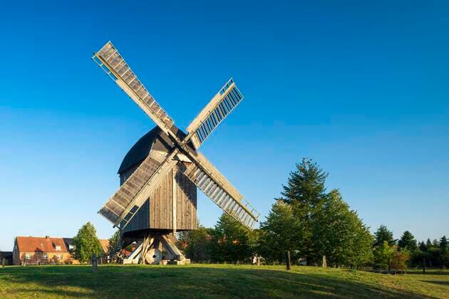 Bockwindmühle Grieben, Tangerhütte, Saxony-Anhalt, Germany, Europe Copyright: imageBROKER/AndreasxVitting iblavi06688822.jpg