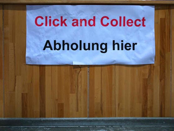 Hard Lockdown, Closed Retailer, Click and Collect, Stuttgart, Baden Württemberg, Germany Retail Corona