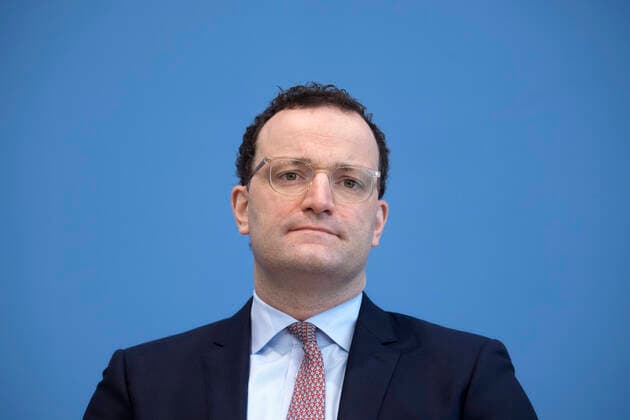 Jens Spahn Coronavirus DEU, Deutschland, Germany, Berlin, 12 02 2021 Jens Spahn, Federal Minister for Health CDU, during a press call at the Bundespressekonferenz concerning on the spread of the novel coronavirus COVID 19 pandemic in Berlin, Germany