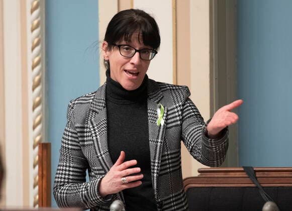 February 16, 2021, QUEBEC, PQ, Canada: Quebec Treasury Board president Sonia Lebel responds to the Opposition during question period Tuesday, February 16, 2021 at the legislature in Quebec City. QUEBEC Canada  - ZUMAc35_ 20210216_zaf_c35_059 Copyright: xJacquesxBoissinotx