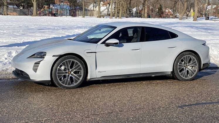 February 18, 2021, USA: 2021 Porsche Taycan RWD USA - ZUMAm67_ 20210218_zaf_m67_017 Copyright: xMarkxPhelan DetroitxFreexPressx