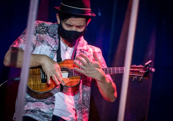 HONOLULU, HI - February 18, 2021: Jake Shimabukuro performs at The Blue Note Hawaii at The Outrigger Waikiki Resort in Honolulu, HI on February 18, 2021. Copyright: xErikxKabikxPhotography MediaPunchx