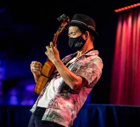 HONOLULU, HI - February 18, 2021: Jake Shimabukuro performs at The Blue Note Hawaii at The Outrigger Waikiki Resort in Honolulu, HI on February 18, 2021. Copyright: xErikxKabikxPhotography MediaPunchx
