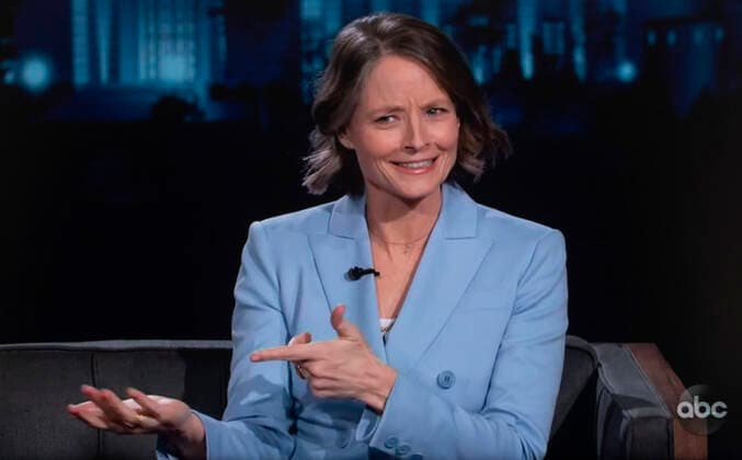 Bilder des Jahres 2021, Entertainment 02 Februar Entertainment Themen der Woche KW07 Entertainment Bilder des Tages February 19, 2021, Los Angeles, California, USA - JODIE FOSTER discusses her new film The Mauritanian on Jimmy Kimmel Live. Los Angeles USA - ZUMAce6_ 20210219_zaf_ce6_012 Copyright: xAbc JimmyxKimmelxLivex