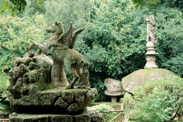 Bildarchiv-Monheim Arcaid Images , Bomarzo, Parco dei Mostri, Sacro Bosco (Sacred Grove) - Lazio, Italy, 01.03.2006 Copyright: xFlorianxMonheim x, Ref37025-40-1.jpg Italy  Copyright: xFlorianxMonheimx