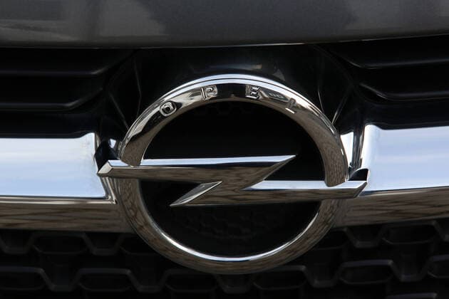 Opel, logo, on an Opel vehicle Mercedes Benz on 20 02 2021 in Siegen Germany
