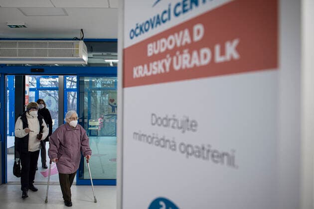 The large-capacity vaccination center against COVID-19 start operation on February 22, 2021, in Liberec, Czech Republic. In the Czech Republic continues vaccination of seniors against coronavirus. (CTKxPhoto RadekxPetrasek) CTKPhotoP202102220350401  PER 11