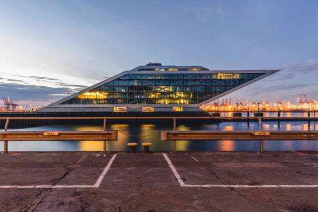 Germany, Hamburg, Dockland at blue hour KEBF01778