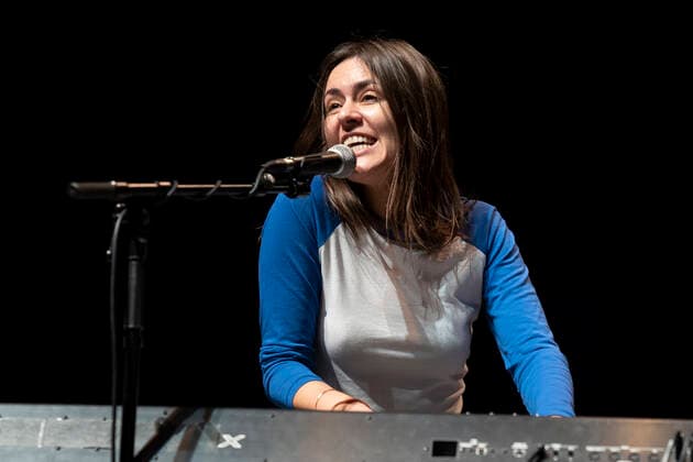 February 24, 2021, Madrid, Spain: Artist Maika Makovski performs during the presentation of her new work MKMK at the International Festival of Sacred Art theatres in Madrid. Madrid Spain - ZUMAs197 20210224_zaa_s197_205 Copyright: xOscarxFuentesx