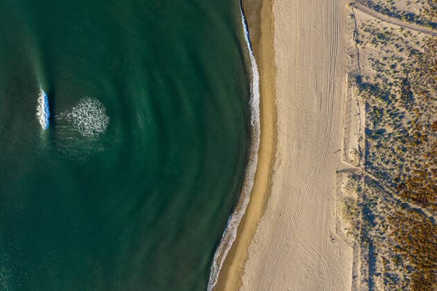 Le Barcares (south of France): beach plage du Lydia Le Barcares (south of France): aerial view of the beach plage du Lydia Occitanie Pyrenees Mediterranee; Europe; Western Europe; France  Copyright: xSaada-Ferrer Andia.frx 370767