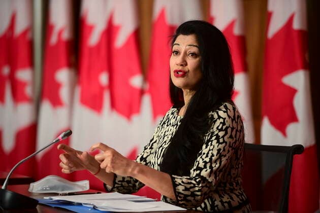 February 26, 2021, Ottawa, on, Canada: Dr. Supriya Sharma, chief medical adviser at Health Canada, holds a press conference in Ottawa on Friday, Feb. 26, 2021, to provide an update on the COVID-19 pandemic and vaccine rollout in Canada. Ottawa Canada  - ZUMAc35_ 20210226_zaf_c35_010 Copyright: xSeanxKilpatrickx