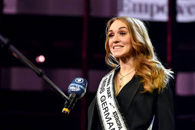 Miss Germany 2021 Anja Kallenbach Miss Thuringia on the occasion of her election as MISS GERMANY 2021 on 27 02 2021 at Europapark Rust 20210227MWI28942