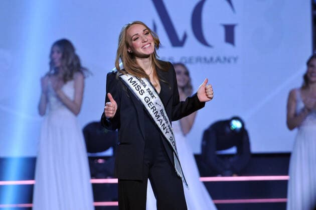 Miss Germany 2021 Anja Kallenbach Miss Thuringia on the occasion of her election as MISS GERMANY 2021 on 27 02 2021 at Europapark Rust 20210227MWI28711