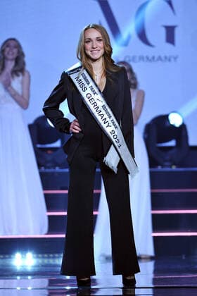 Miss Germany 2021 Anja Kallenbach Miss Thuringia on the occasion of her election as MISS GERMANY 2021 on 27 02 2021 at Europapark Rust 20210227MWI28656