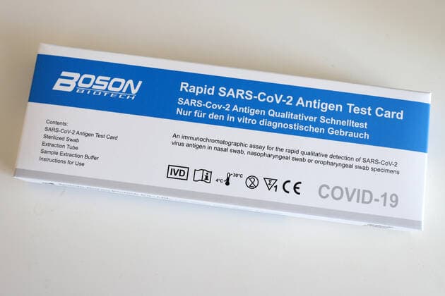 Corona Rapid Test, SARS CoV 2 Antigen Rapid Test Corona Rapid Test on 28 02 2021 in Siegen Germany