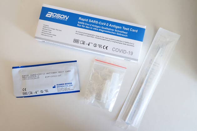 Corona Rapid Test, SARS CoV 2 Antigen Rapid Test Corona Rapid Test on 28 02 2021 in Siegen Germany