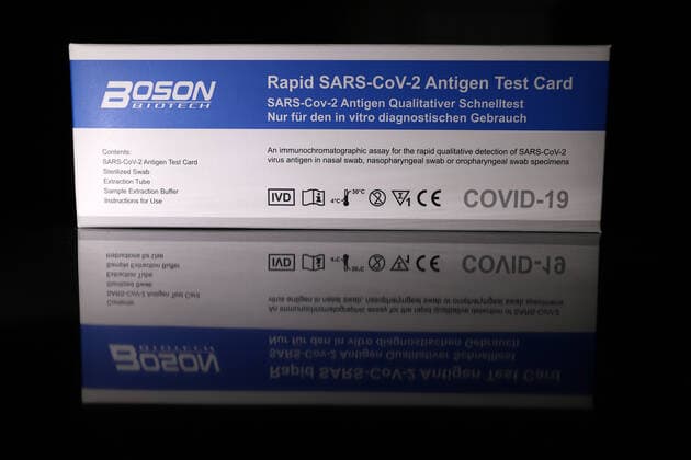 Corona Rapid Test, SARS CoV 2 Antigen Rapid Test Corona Rapid Test on 28 02 2021 in Siegen Germany