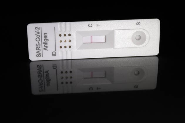 Corona Rapid Test, SARS CoV 2 Antigen Rapid Test, Negative Test Corona Rapid Test on 28 02 2021 in Siegen Germany