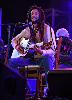 DELRAY BEACH - FEBRUARY 27: Julian Marley performs a semi acoustic set with The Wailers at the Old School Square Pavilion on February 27, 2021 in Delray Beach, Florida Copyright: xmpi04 MediaPunchx